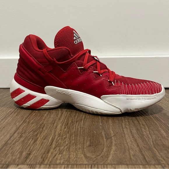 Adidas D.O.N. Issue 2 Red/White Men's Basketball Sneaker Size 10 - Picture 5 of 10